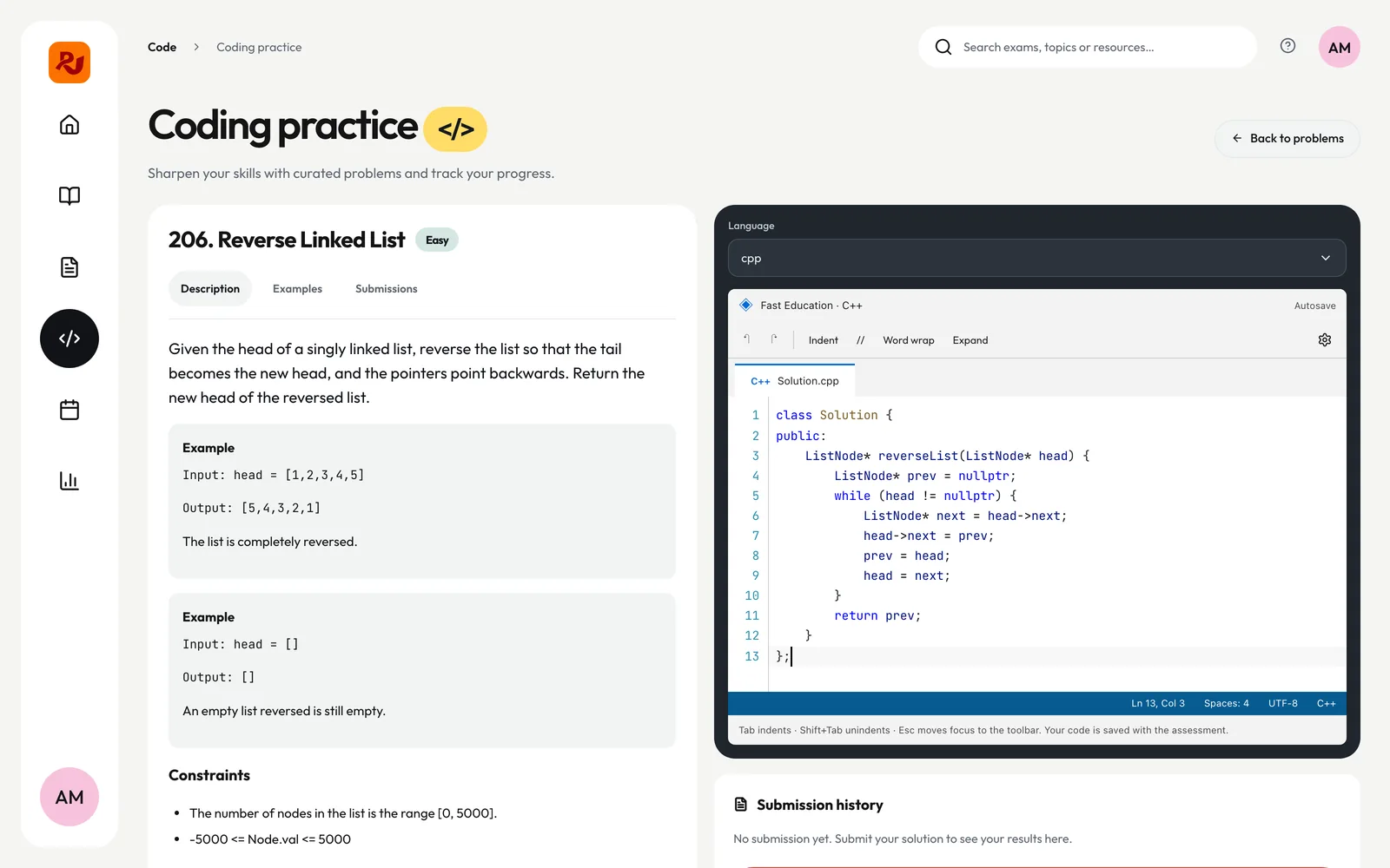 Coding practice problem on the web